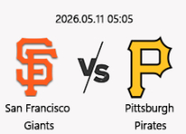 05/11 05:05 경기 MLB #연장포함# 샌프란시스코 vs 피츠버그