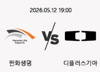05/12 19:00 경기 LOL EWC 한화생명 (-1.5) vs 디플러스기아