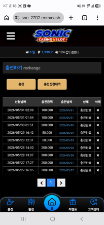 소닉 재충 슬롯ㅜㅜ