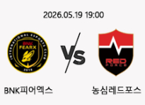 05/19 19:00 경기 LOL EWC BNK피어엑스 (-1.5) vs 농심레드포스