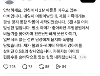 인천에서 성인 남성에게 묻지마 폭행 당했다는 아이
