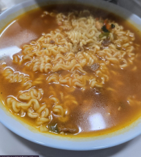 아까 점심에 먹은거