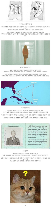 미스터리 사건이 허무하게 풀린 사건들...
