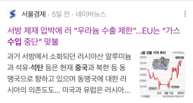 러시아 서방 제제 압박에 뒤에서 이득 챙기는 한 나라