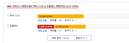 그냥 관전벳 감 ㅋㅋ
