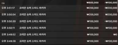 나가리네요 역시