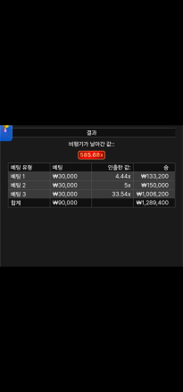 소닉 비행기 585배 짜리