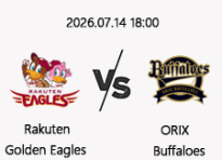 07/14 18:00 경기 NPB #연장포함# 라쿠텐 (-0.5) vs 오릭스