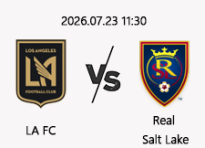 7/23 11:30 경기 MLS LA FC (-0.5) vs 솔트 레이크