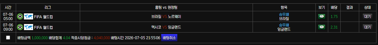 잉글 배당 왤캐 높지.. ㄷㄷ