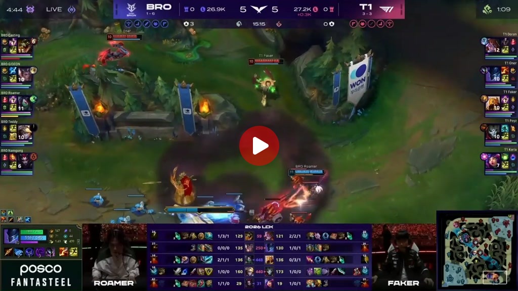 세최미끼 페이커 상대 홀리며 이득보는 t1 ㄷㄷㄷ
