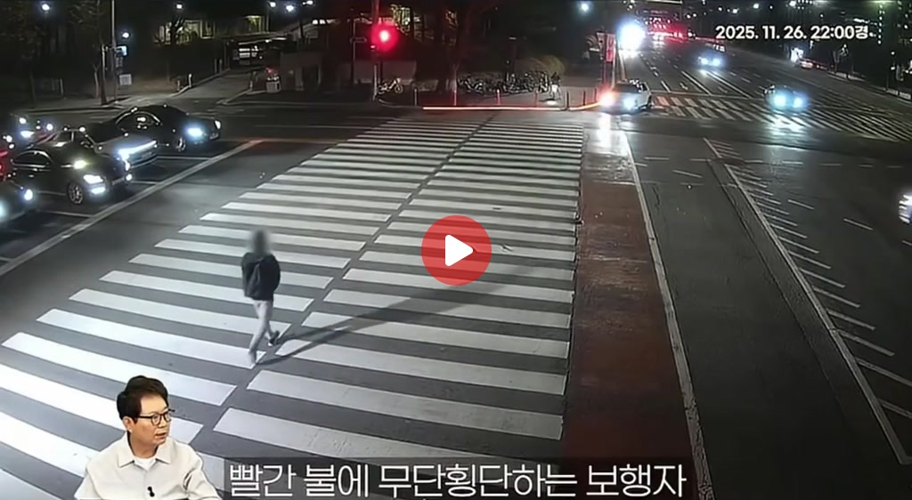 무단횡단 해서 사고 났는데 과실이 억울해서 한문철TV에 문의한 보행자