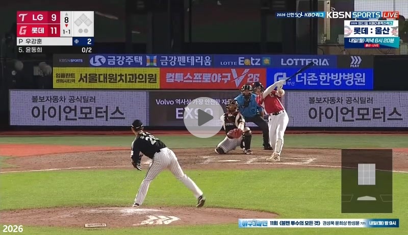 2땅으로 물러나는 윤동희