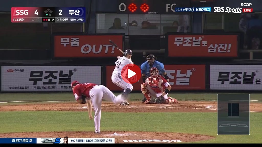 최정 투런 홈런으로 드디어 9연패에서 탈출하는 SSG 랜더스