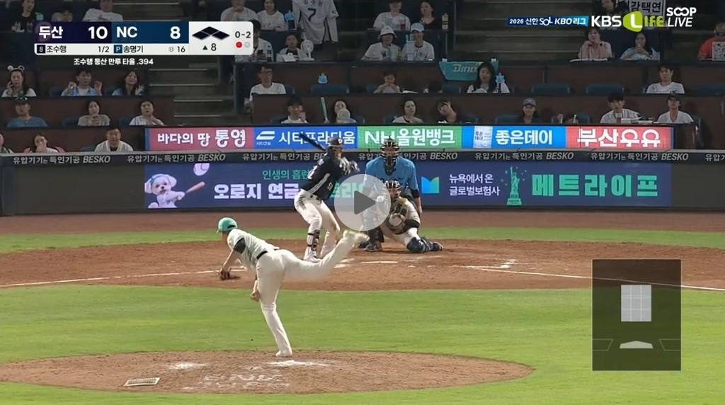 조수행이 여기서 2타점 적시타ㄷㄷㄷㄷㄷ